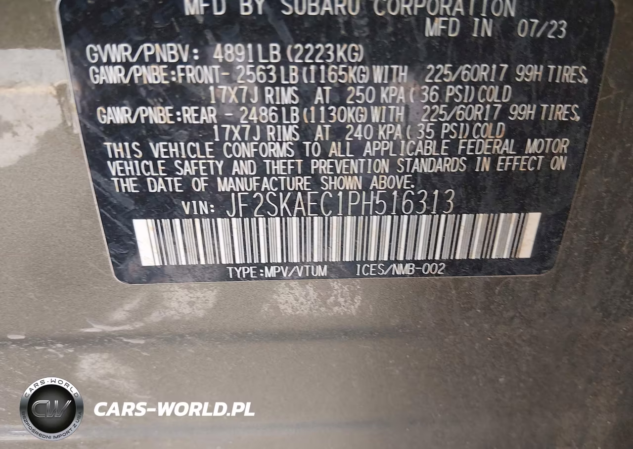 2023 Subaru Forester Premium VIN:JF2SKAEC1PH516313 - 9