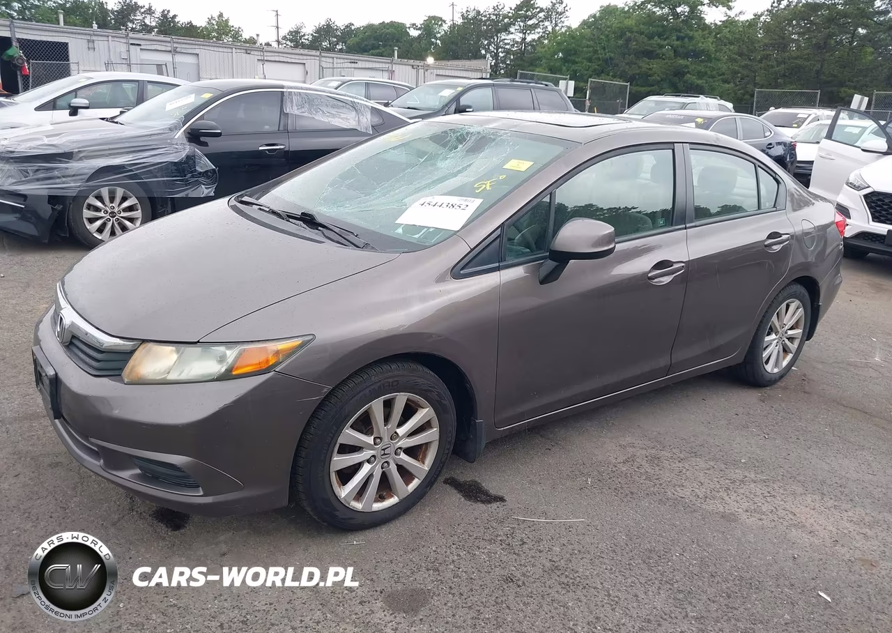 2012 Honda Civic Ex-L VIN:2HGFB2F93CH525075 - 2