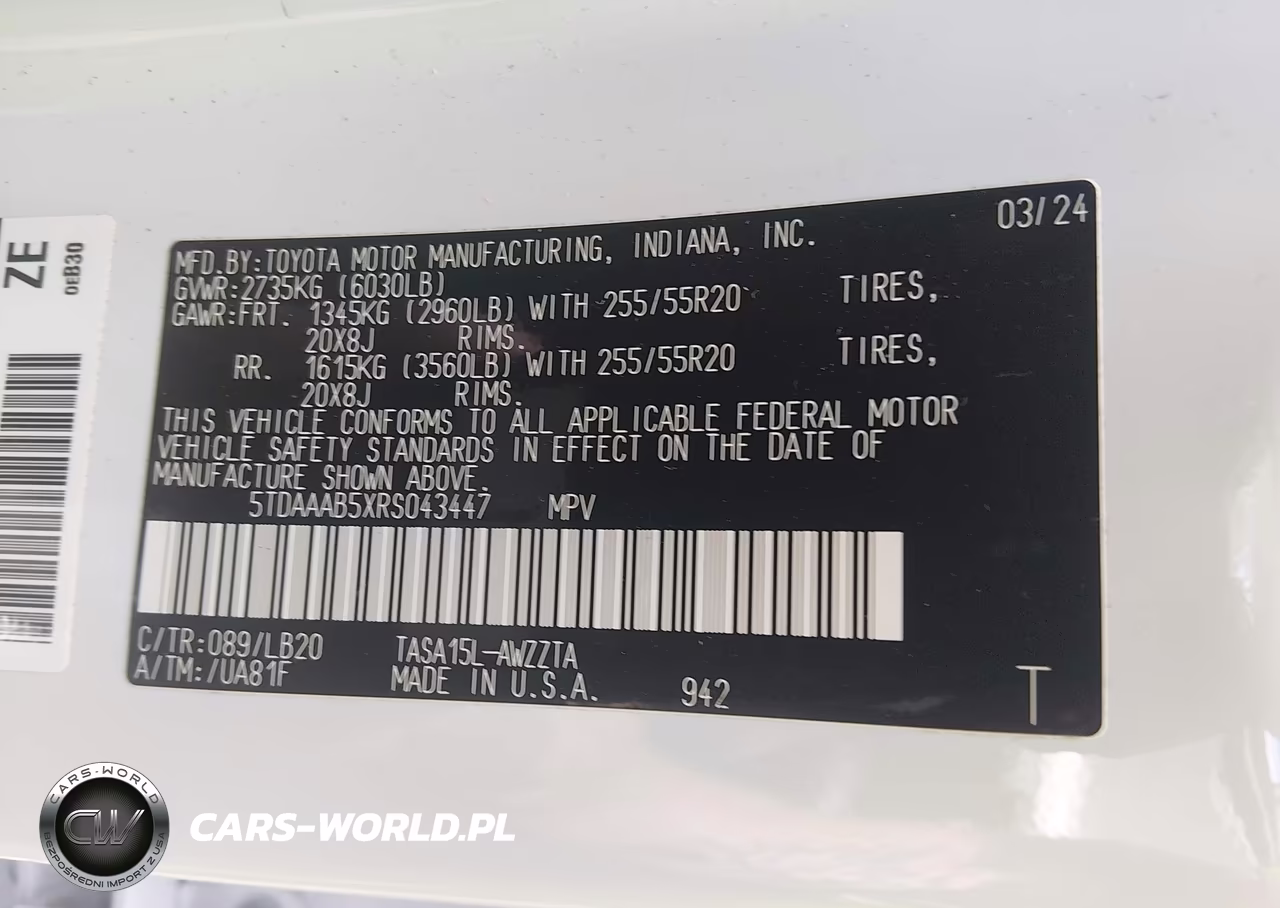 2024 Toyota Grand Highlander Platinum VIN:5TDAAAB5XRS043447 - 9