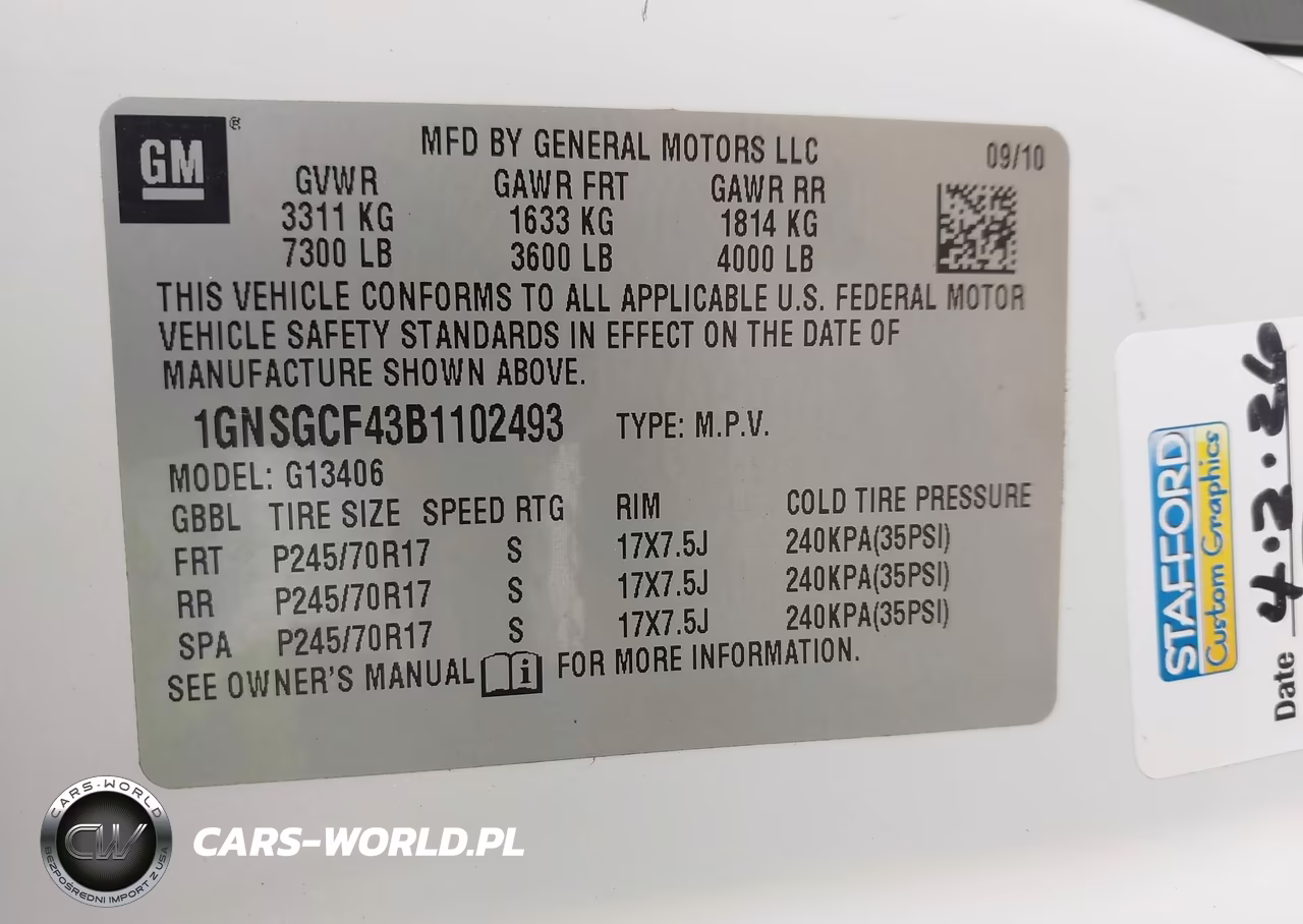 2011 Chevrolet Express 1500 Lt VIN:1GNSGCF43B1102493 - 9