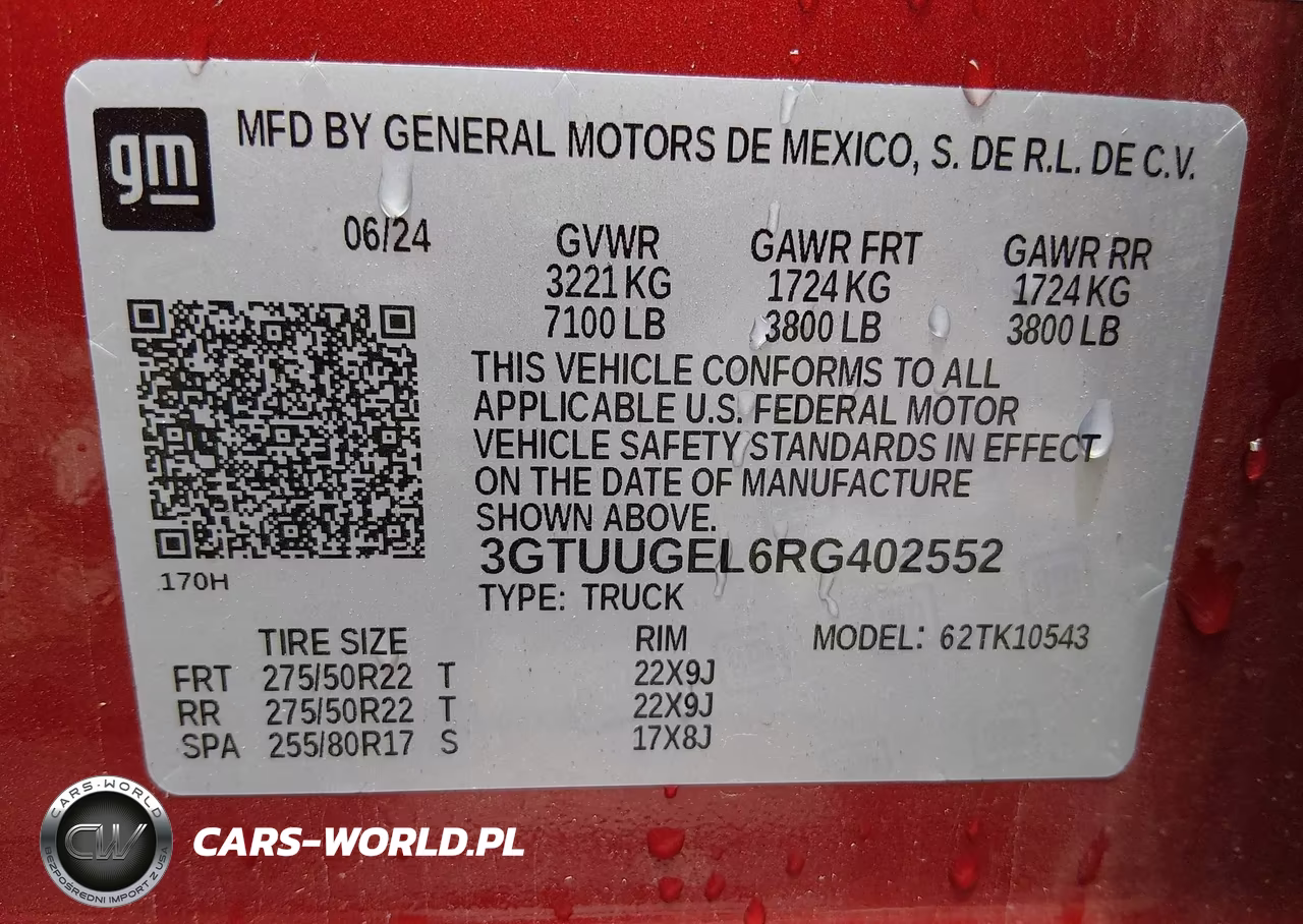 2024 GMC Sierra 1500 4Wd Short Box Denali VIN:3GTUUGEL6RG402552 - 9