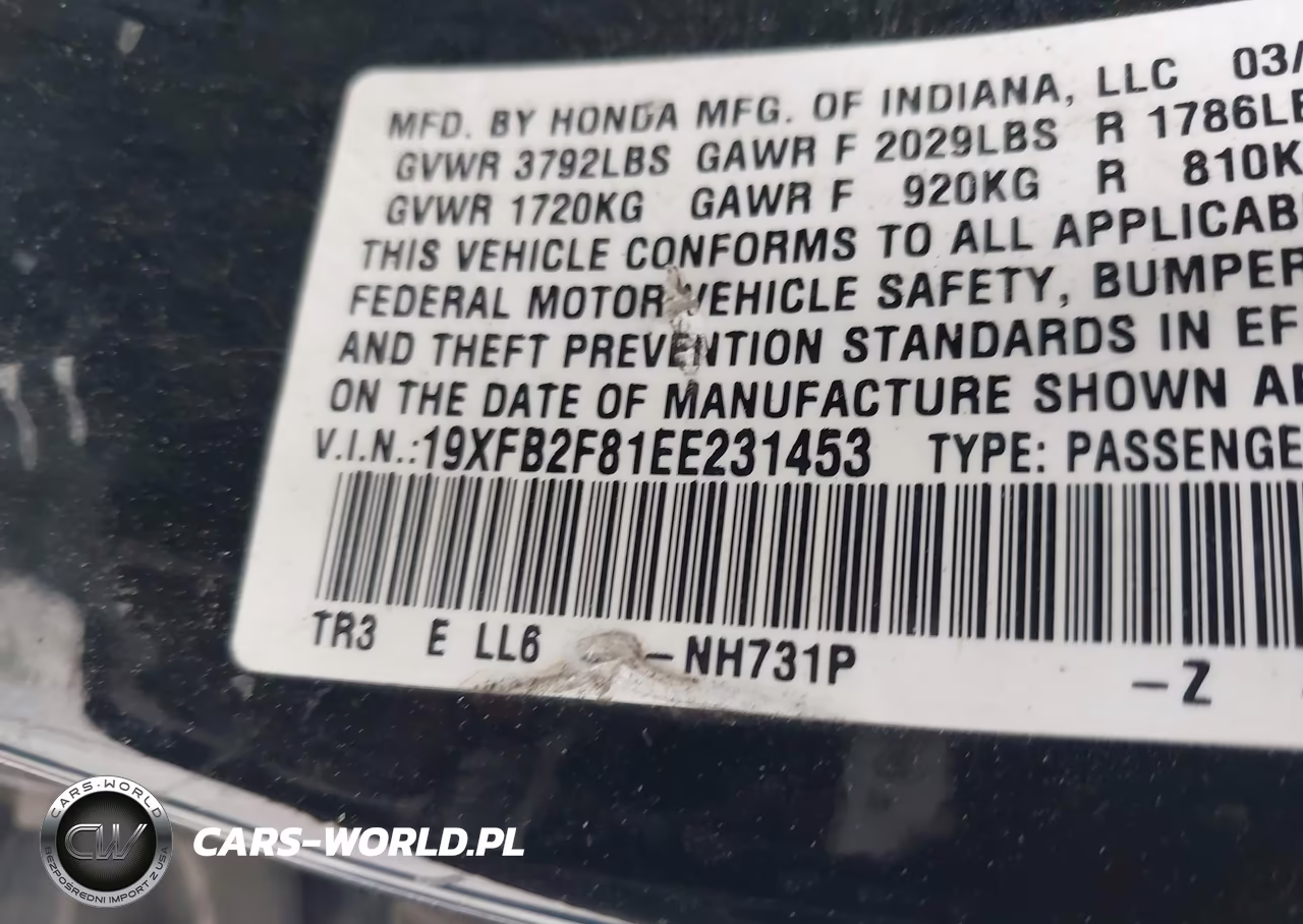 2014 Honda Civic Ex VIN:19XFB2F81EE231453 - 9