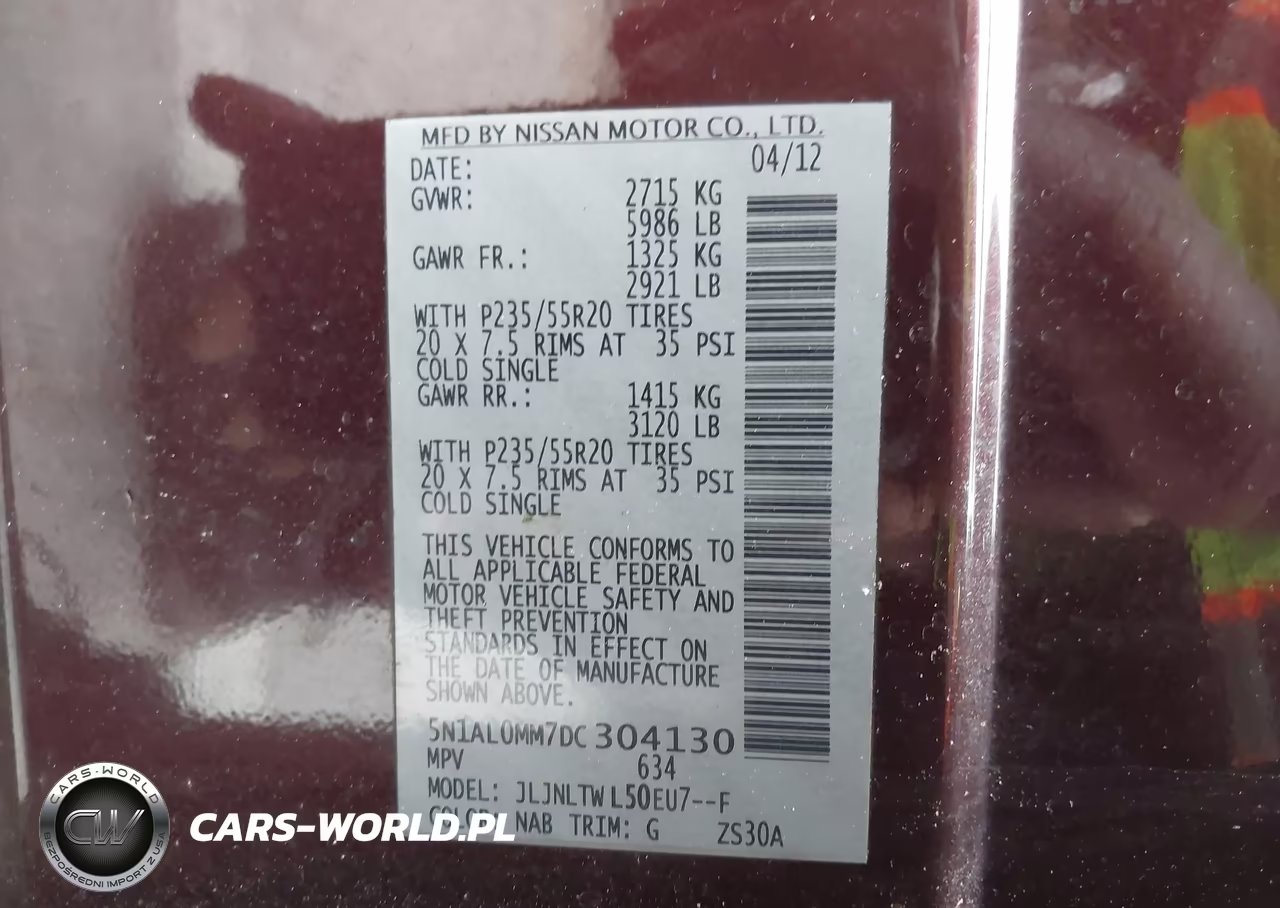 2013 Infiniti Jx35 VIN:5N1AL0MM7DC304130 - 9