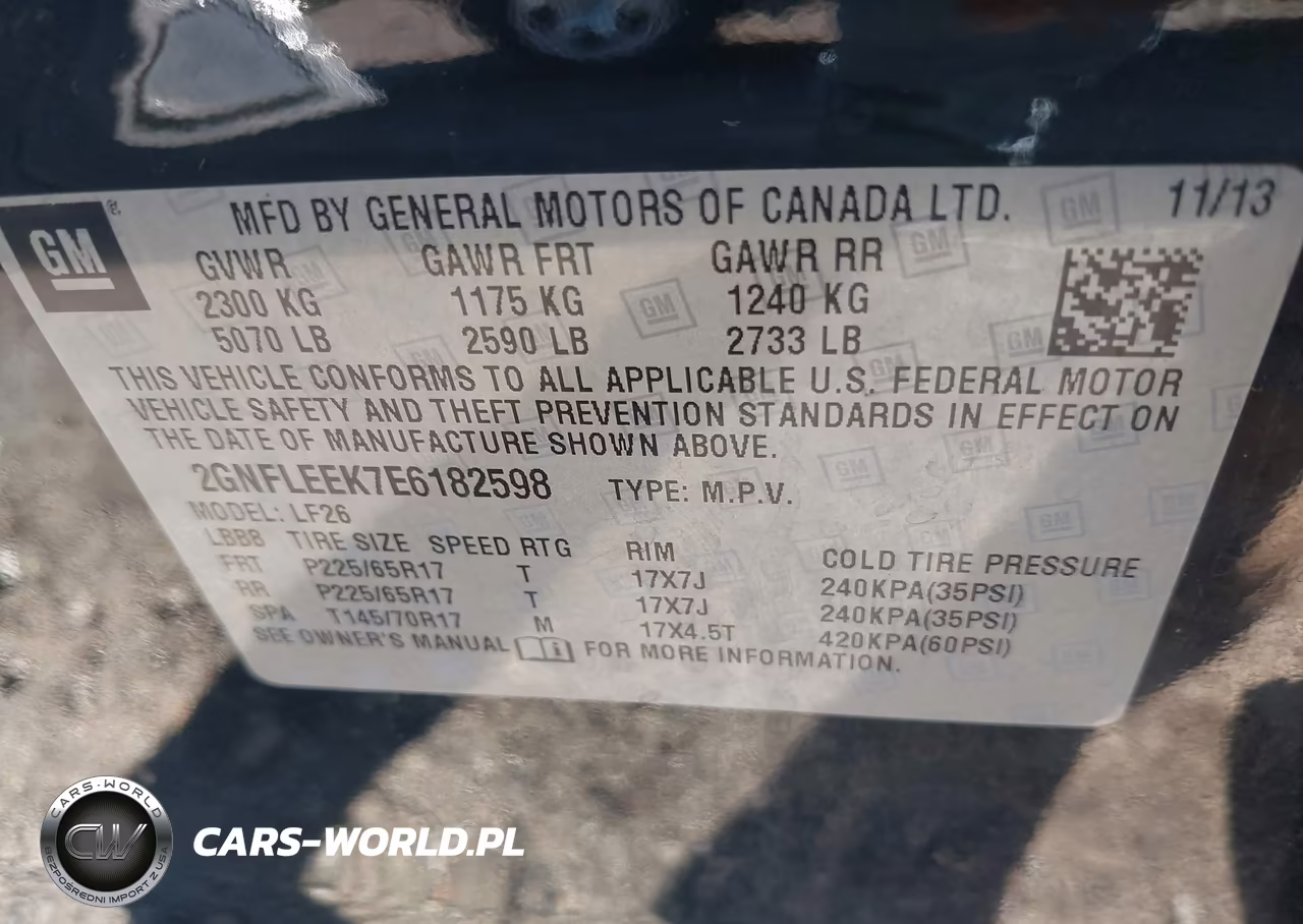 2014 Chevrolet Equinox Ls VIN:2GNFLEEK7E6182598 - 9