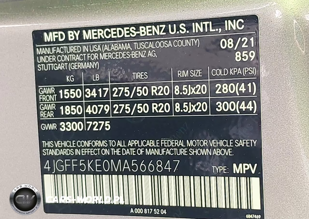 2021 Mercedes-Benz Gls 450 4Matic VIN:4JGFF5KE0MA566847 - 9