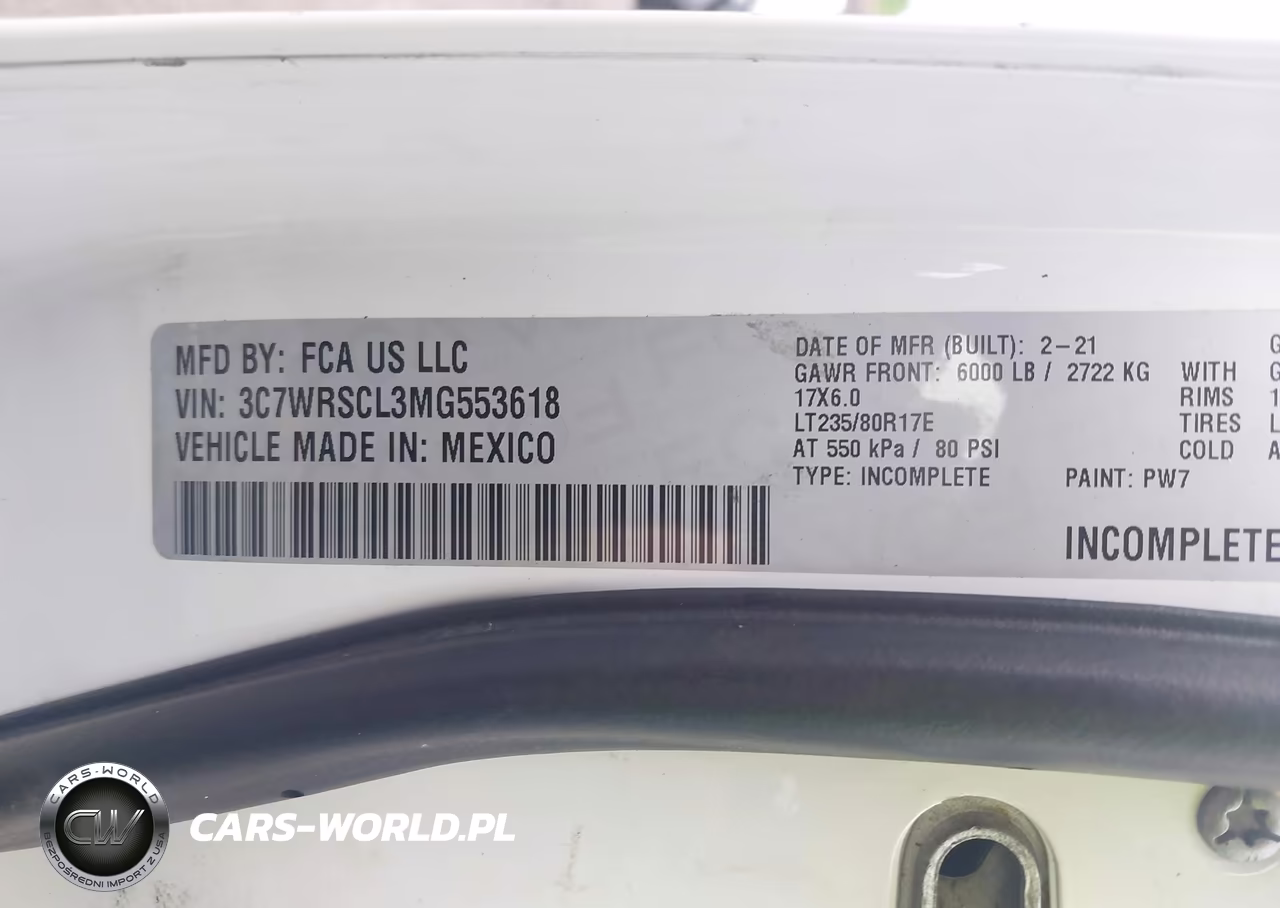 2021 Ram 3500 Chassis Tradesman-Slt-Laramie-Limited VIN:3C7WRSCL3MG553618 - 8