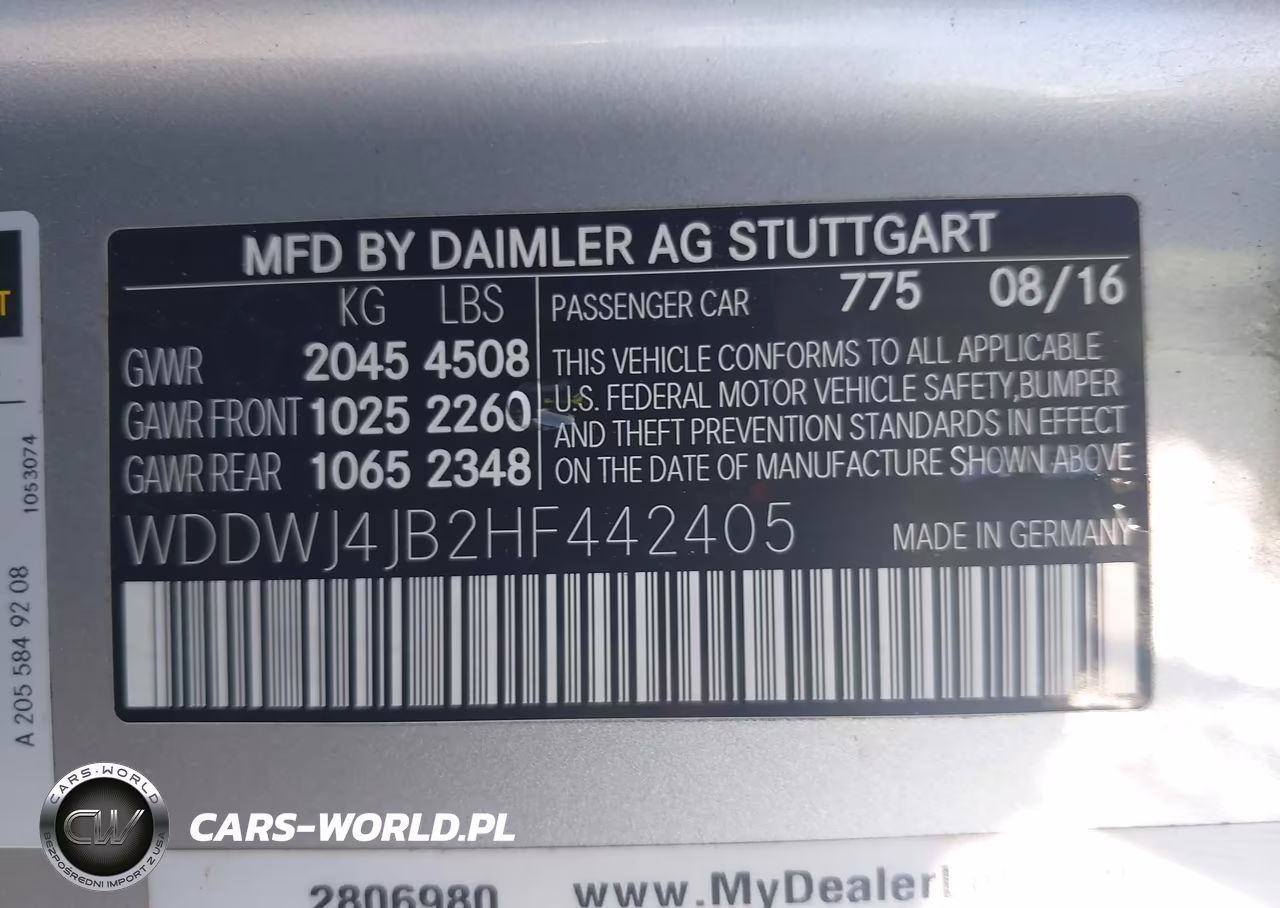 2017 Mercedes-Benz C 300 VIN:WDDWJ4JB2HF442405 - 9