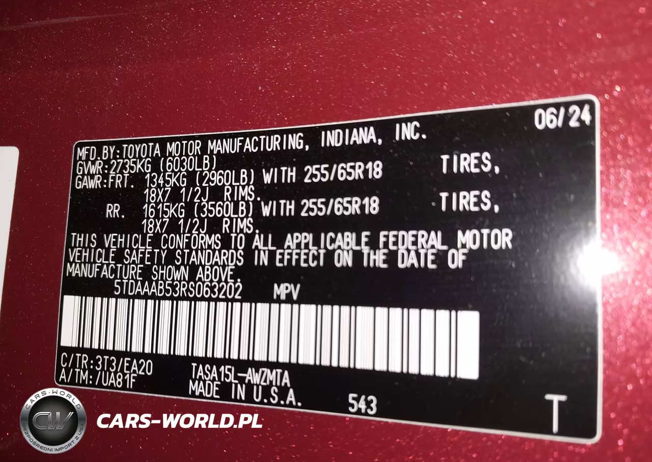 2024 Toyota Grand Highlander Xle VIN:5TDAAAB53RS063202 - 9