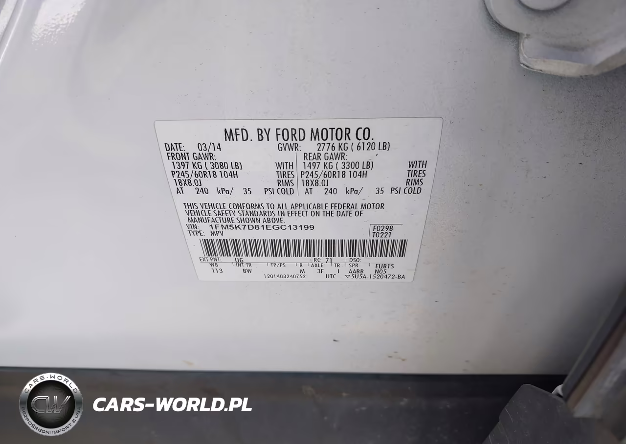 2014 Ford Explorer Xlt VIN:1FM5K7D81EGC13199 - 9