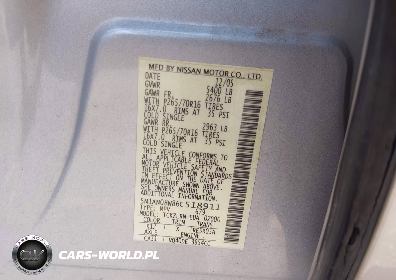2006 Nissan Xterra S VIN:5N1AN08W86C518911 - 9