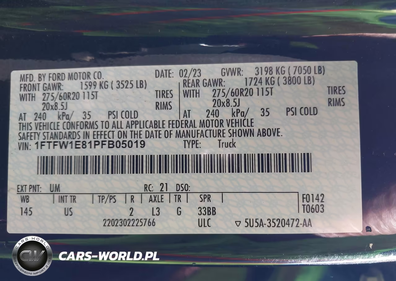 2023 Ford F-150 Xlt VIN:1FTFW1E81PFB05019 - 9