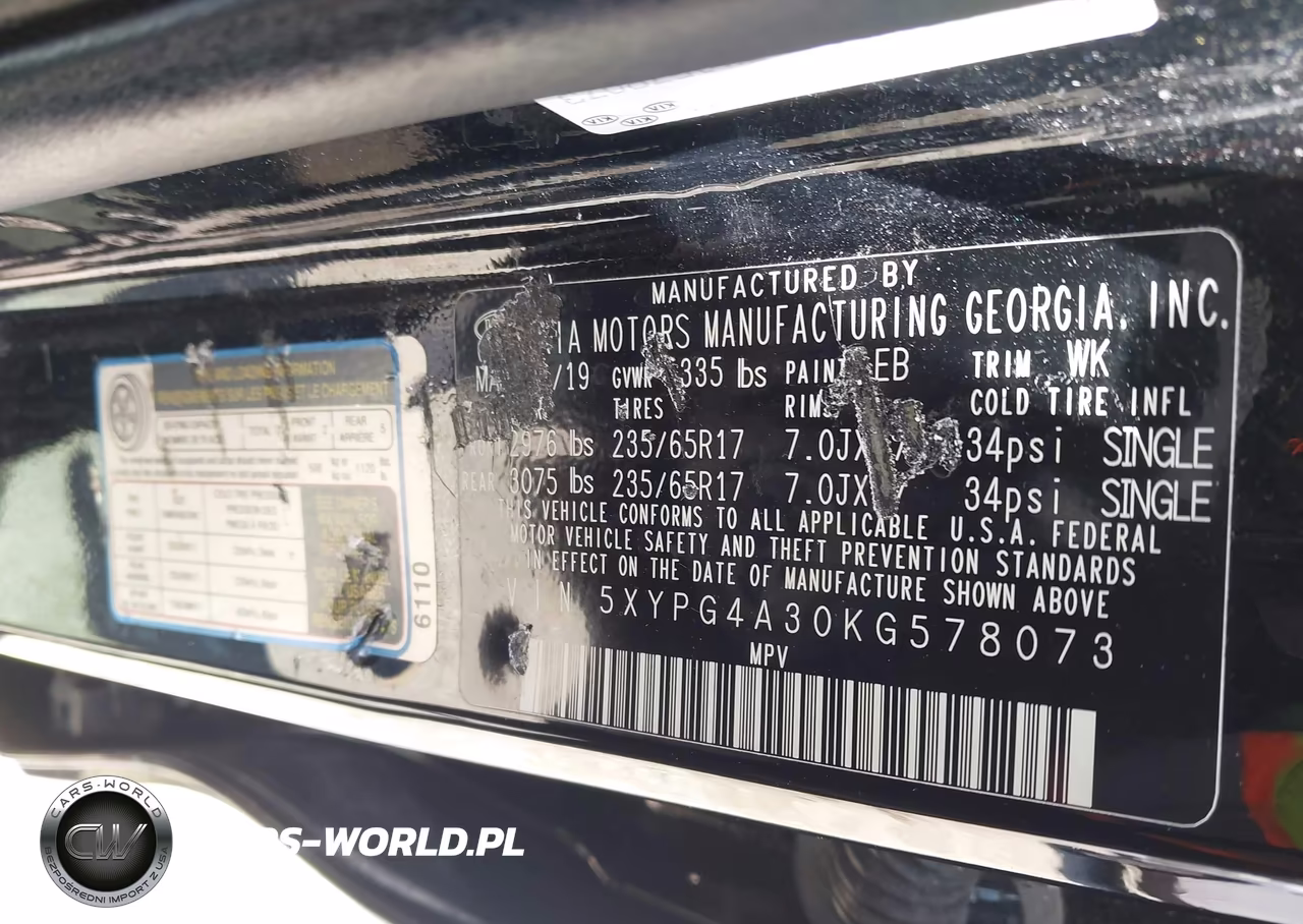 2019 Kia Sorento 2.4L L VIN:5XYPG4A30KG578073 - 9