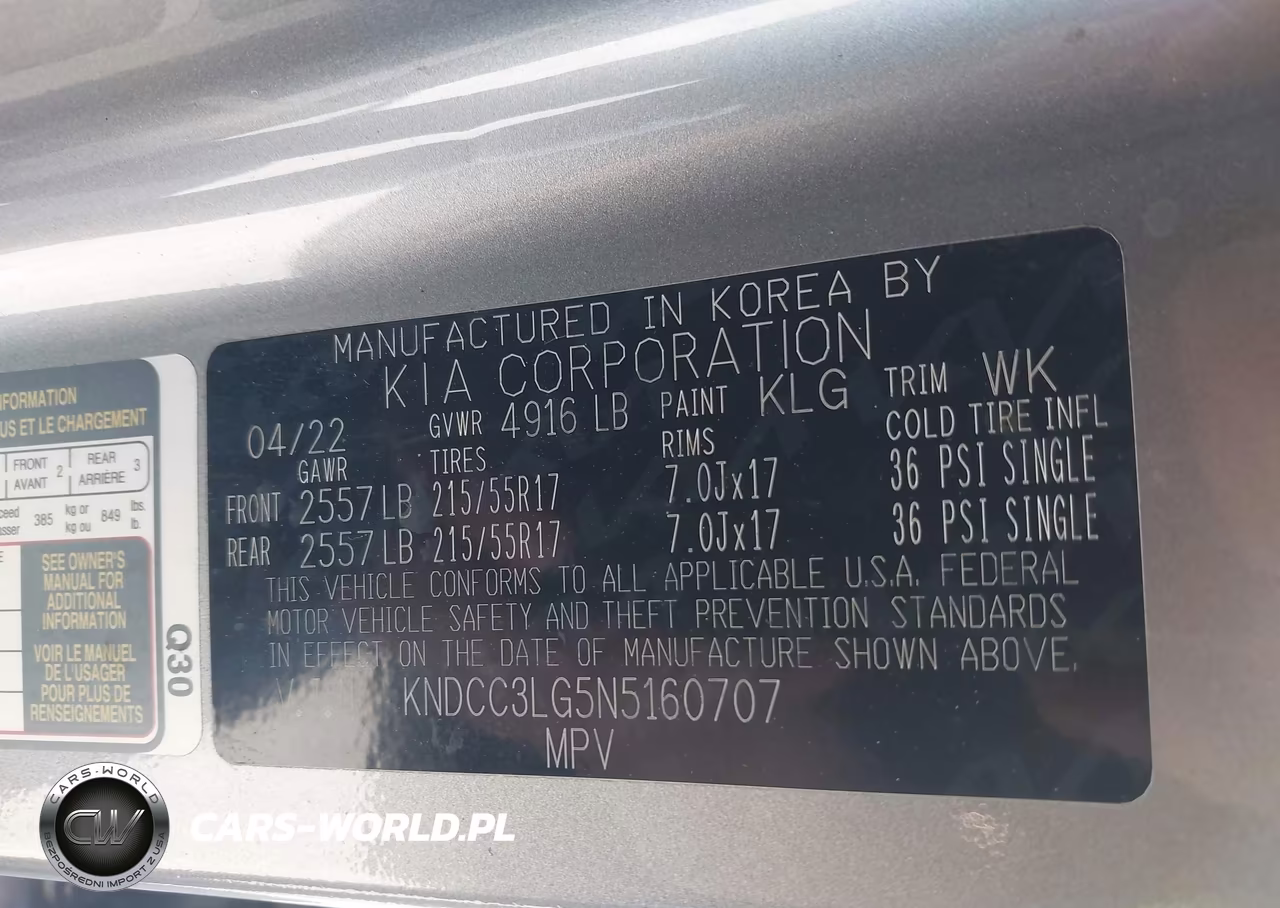 2022 Kia Niro Ev S VIN:KNDCC3LG5N5160707 - 9