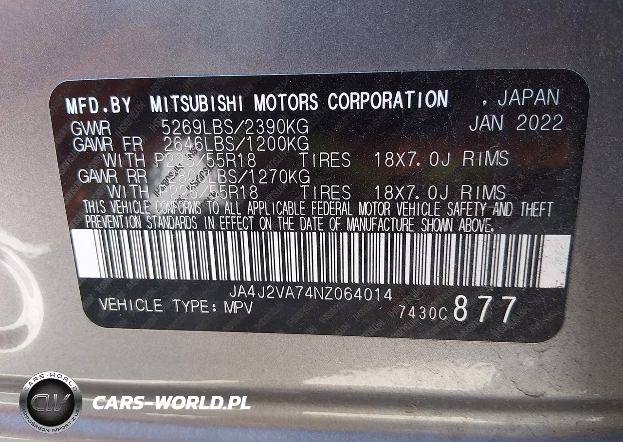 2022 Mitsubishi Outlander Phev Gt S-Awc-Le S-Awc-Sel S-Awc VIN:JA4J2VA74NZ064014 - 9