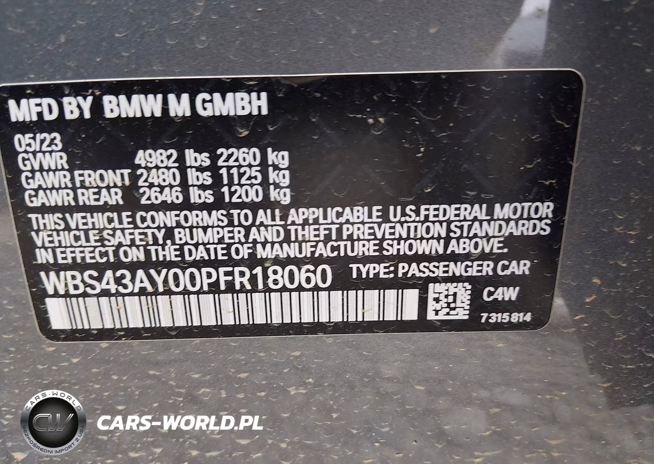 2023 BMW M3 Competition xDrive VIN:WBS43AY00PFR18060 - 9