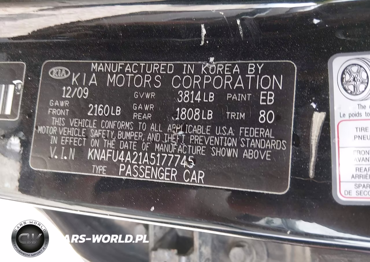 2010 Kia Forte Ex VIN:KNAFU4A21A5177745 - 9