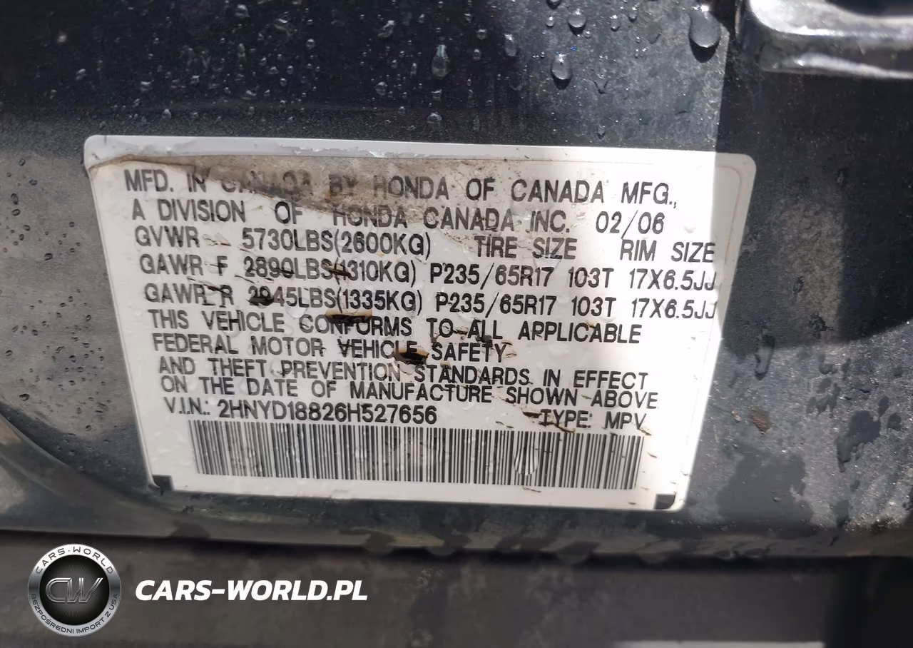 2006 Acura Mdx VIN:2HNYD18826H527656 - 9