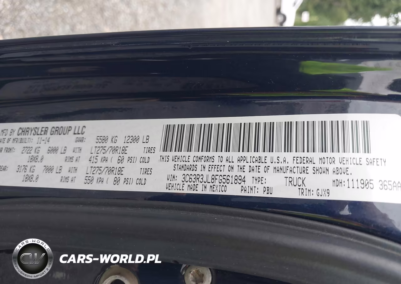 2015 Ram 3500 Laramie VIN:3C63R3JL8FG561894 - 8