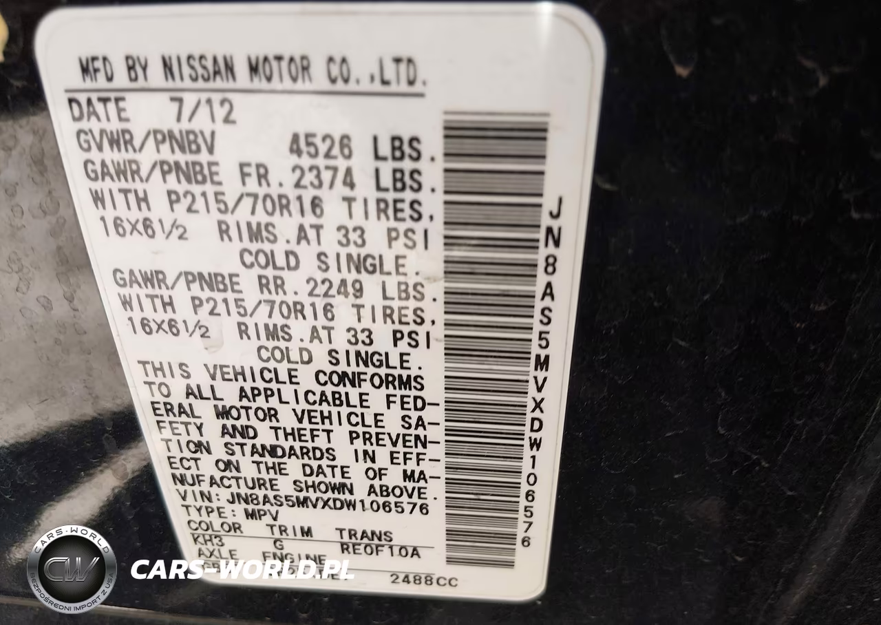2013 Nissan Rogue S VIN:JN8AS5MVXDW106576 - 9
