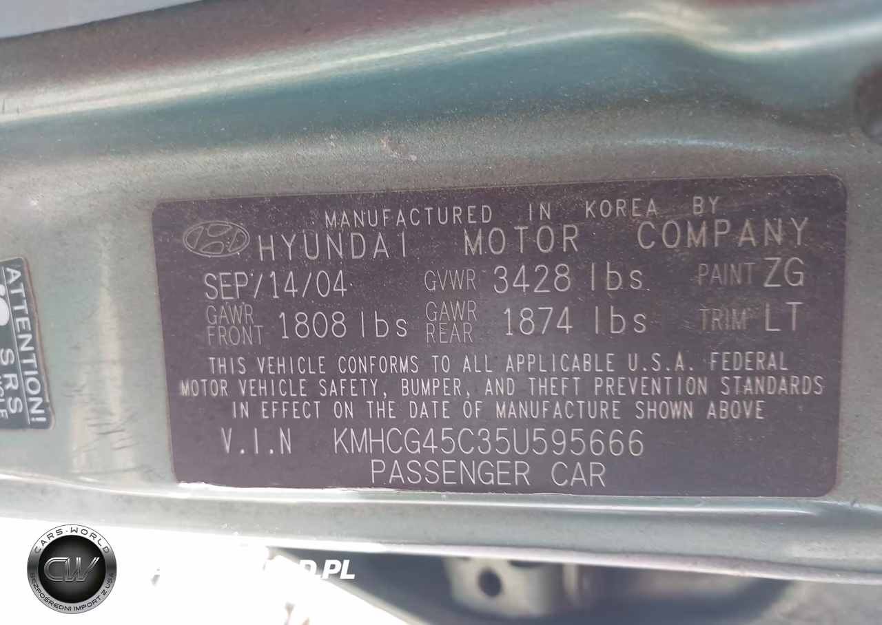2005 Hyundai Accent Gls VIN:KMHCG45C35U595666 - 9