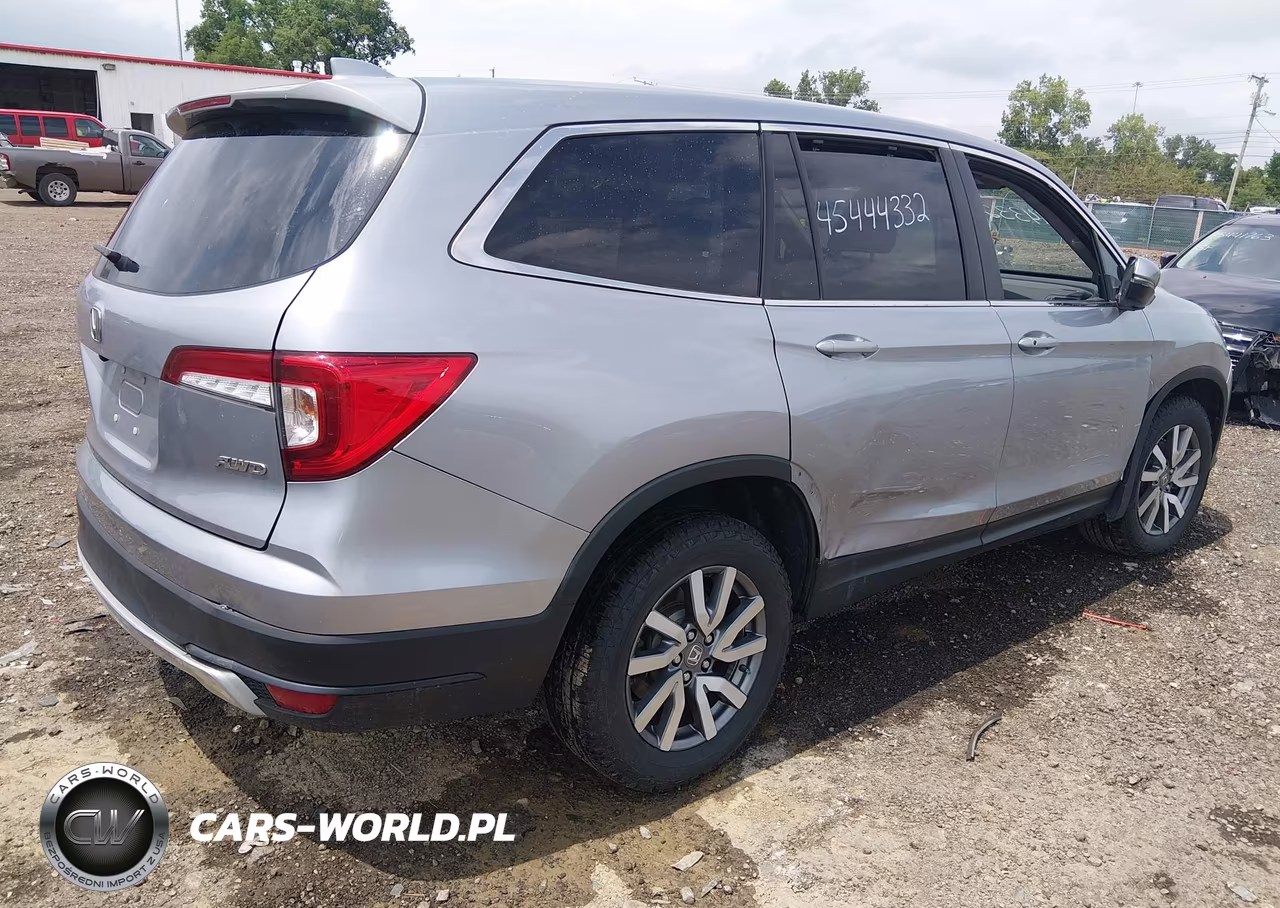 2022 Honda Pilot Awd Ex-L VIN:5FNYF6H56NB096763 - 4