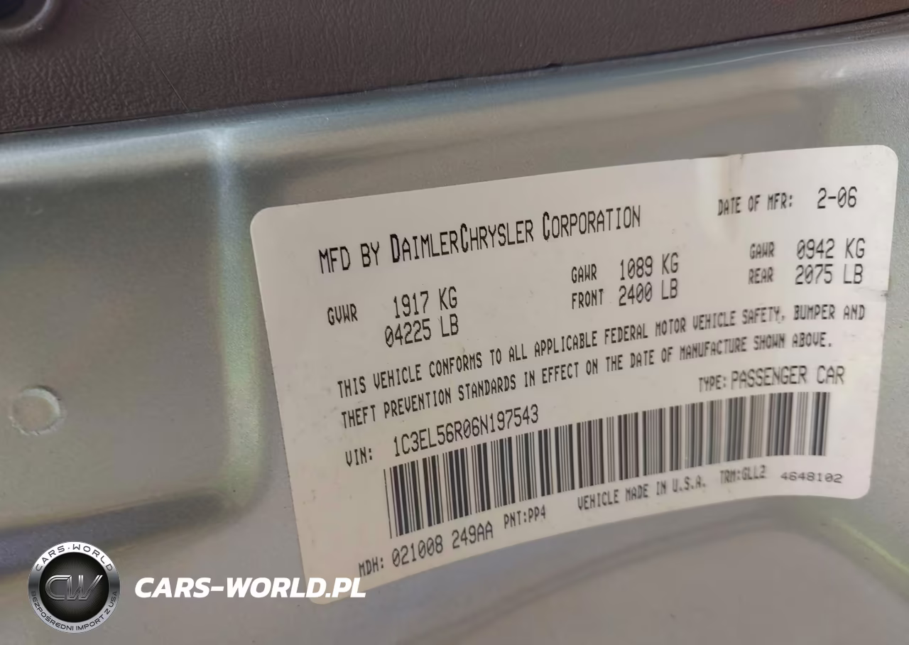 2006 Chrysler Sebring Touring VIN:1C3EL56R06N197543 - 9