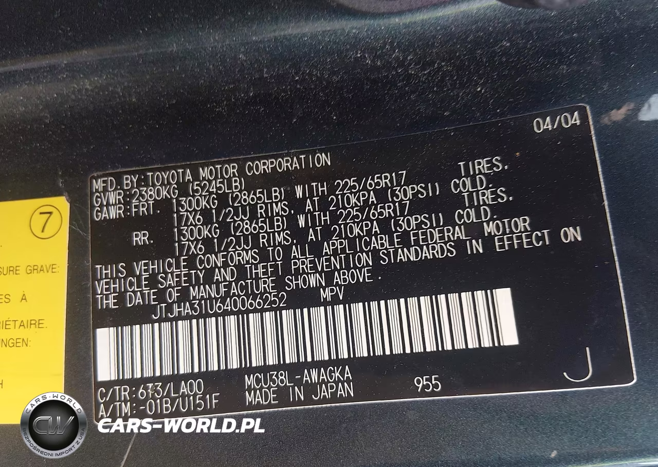 2004 Lexus Rx 330 VIN:JTJHA31U640066252 - 9