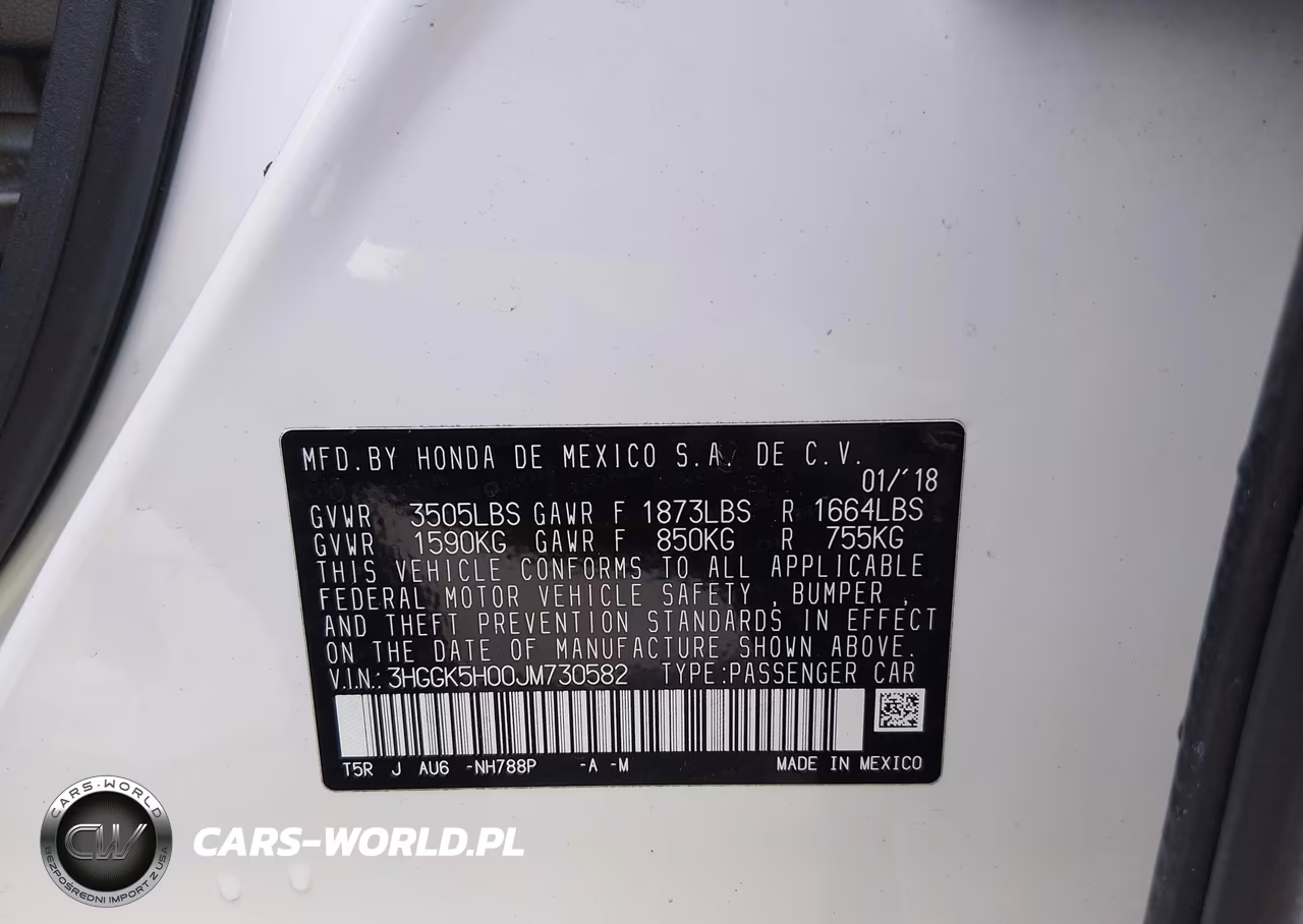 2018 Honda Fit Ex-L VIN:3HGGK5H00JM730582 - 9