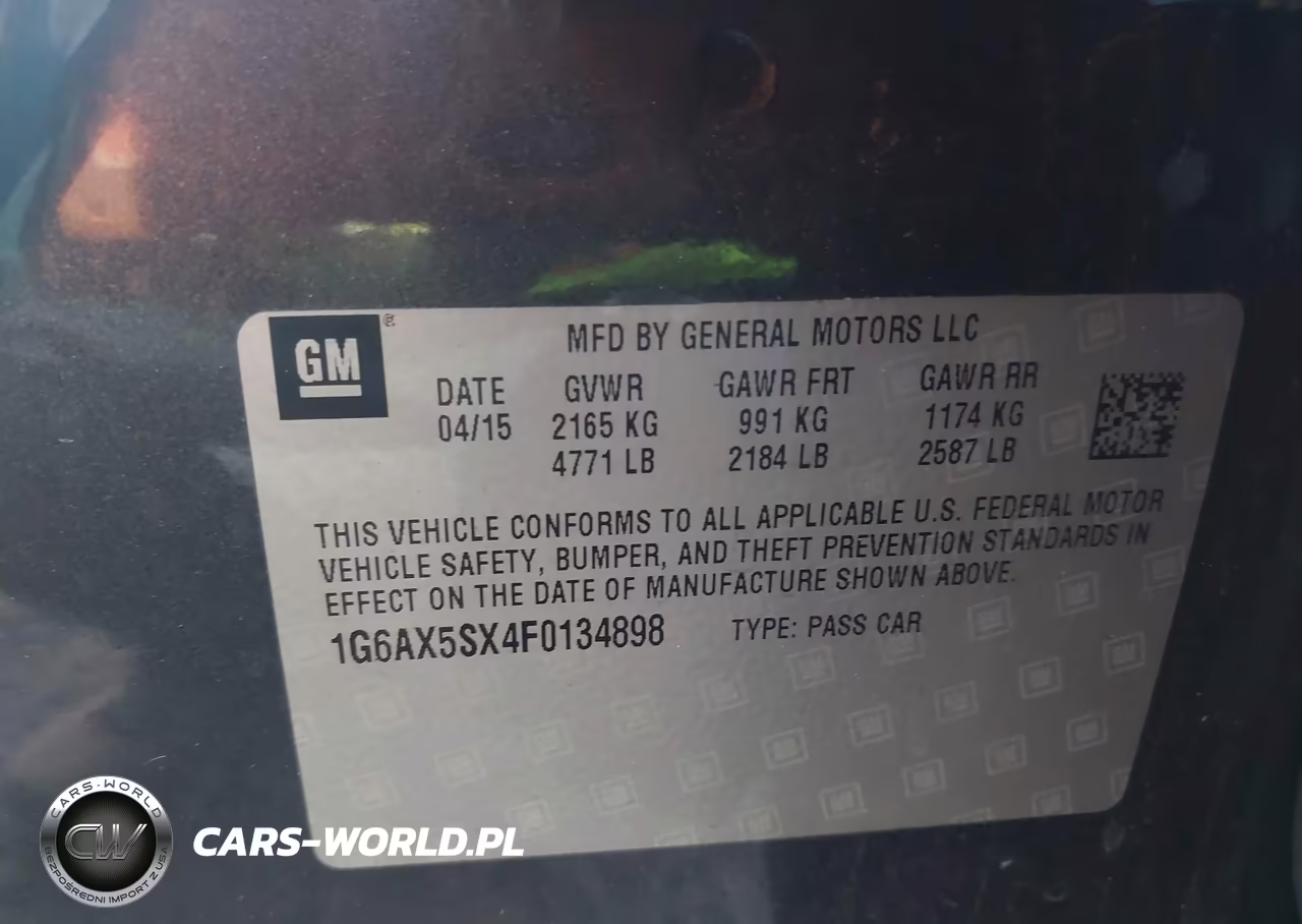 2015 Cadillac Cts Luxury VIN:1G6AX5SX4F0134898 - 9