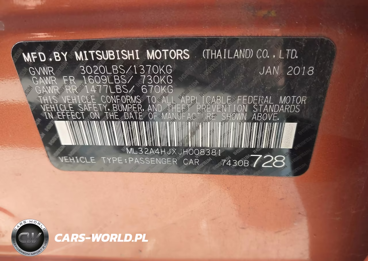 2018 Mitsubishi Mirage Se VIN:ML32A4HJXJH008381 - 9