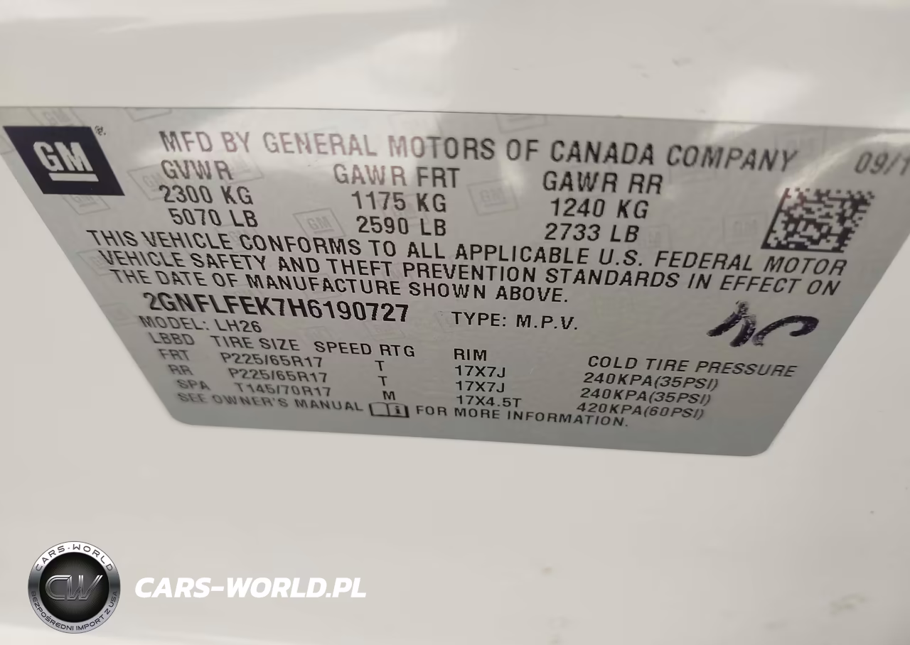 2017 Chevrolet Equinox Lt VIN:2GNFLFEK7H6190727 - 9