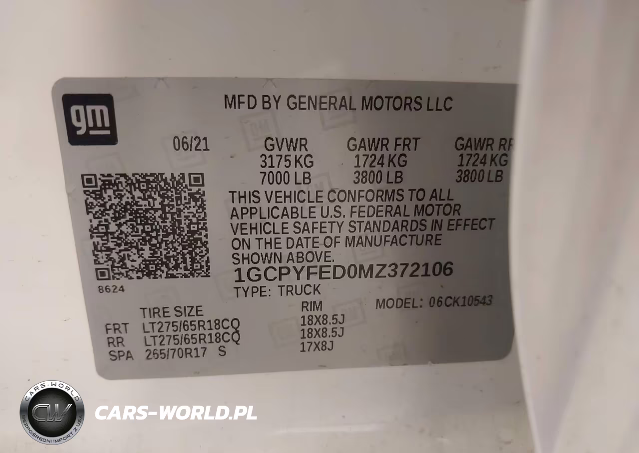 2021 Chevrolet Silverado 1500 4Wd Short Bed Lt Trail Boss VIN:1GCPYFED0MZ372106 - 9