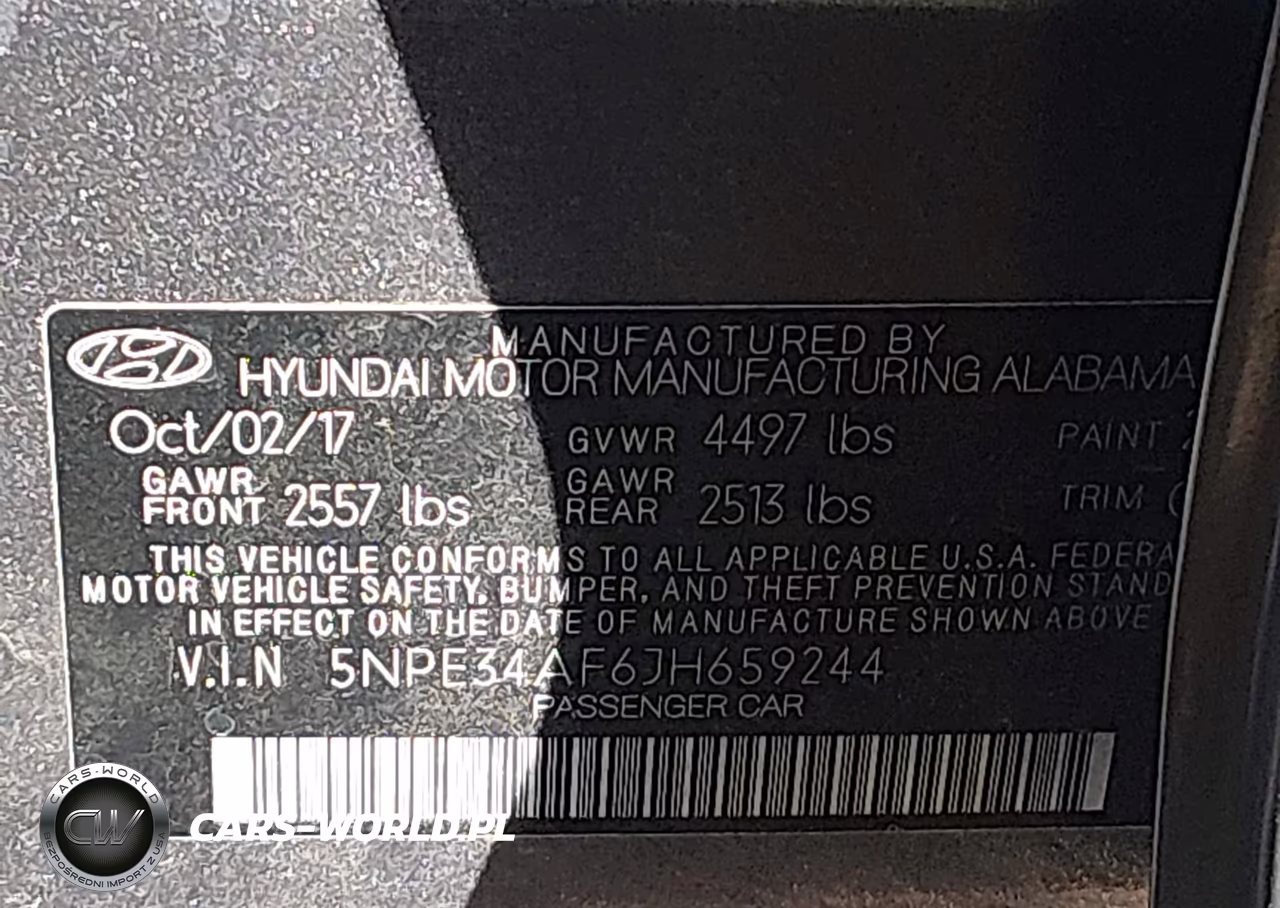 2018 Hyundai Sonata Sport VIN:5NPE34AF6JH659244 - 9