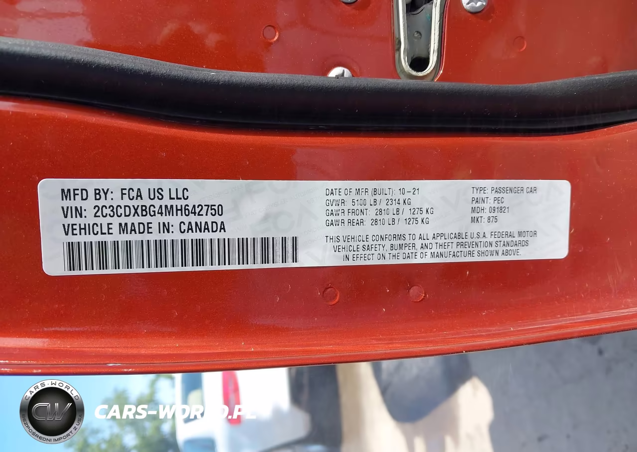 2021 Dodge Charger Sxt Rwd VIN:2C3CDXBG4MH642750 - 9