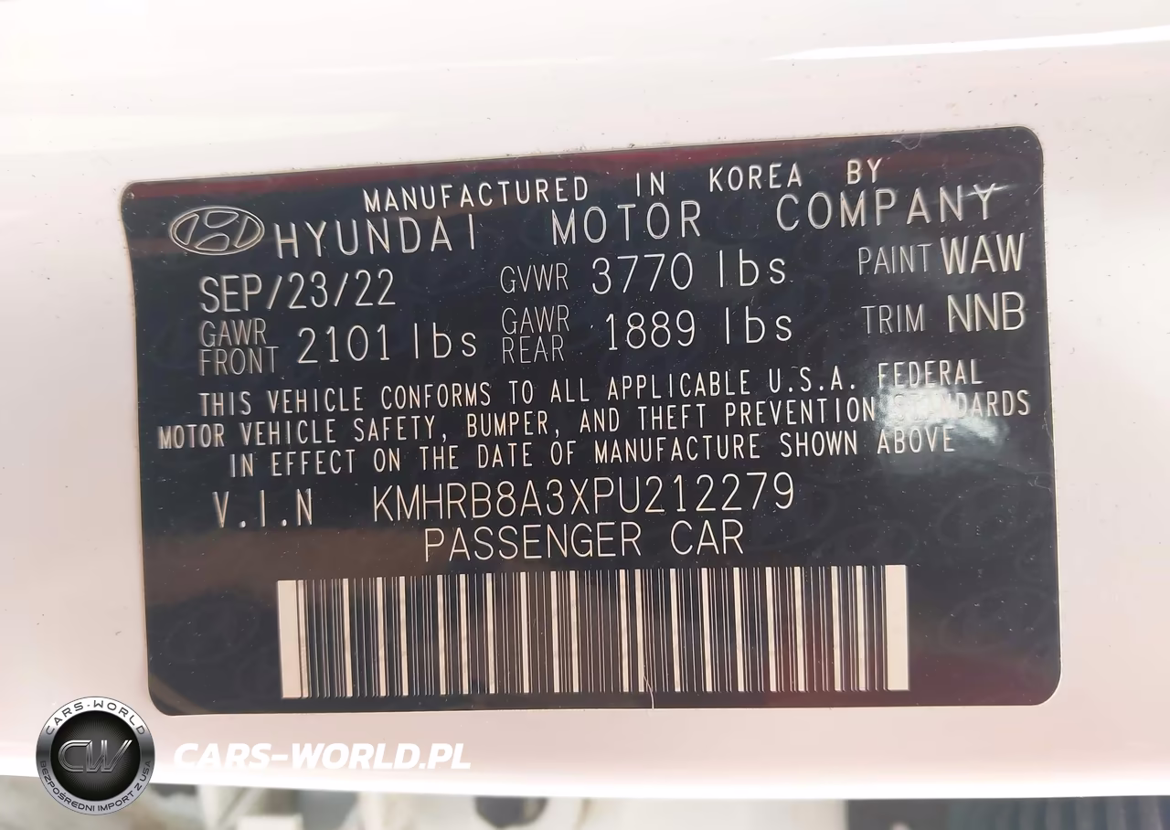 2023 Hyundai Venue Se VIN:KMHRB8A3XPU212279 - 9