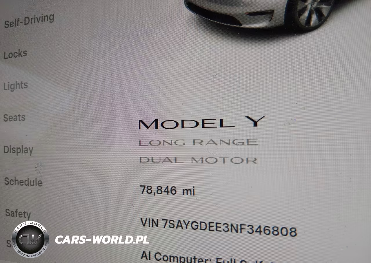 2022 Tesla Model Y Long Range Dual Motor All-Wheel Drive VIN:7SAYGDEE3NF346808 - 16