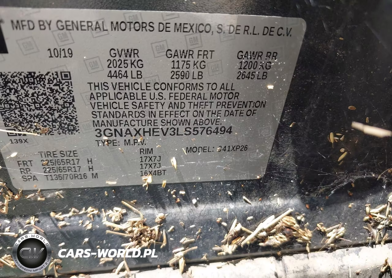 2020 Chevrolet Equinox Fwd Ls VIN:3GNAXHEV3LS576494 - 9