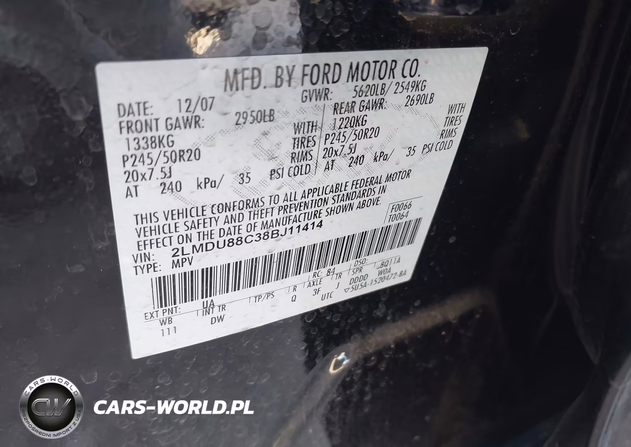 2008 Lincoln Mkx VIN:2LMDU88C38BJ11414 - 9