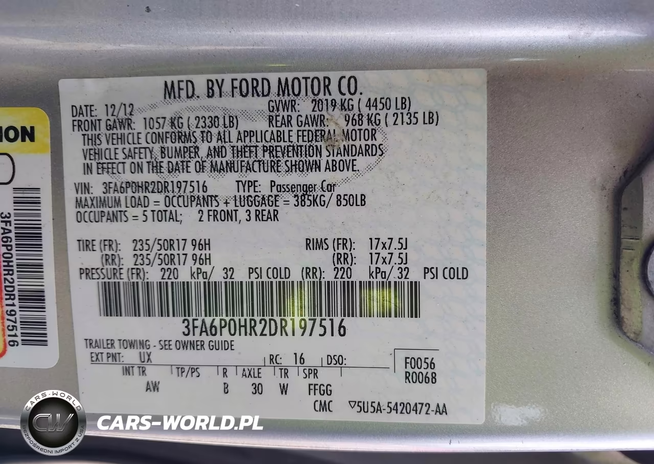 2013 Ford Fusion Se VIN:3FA6P0HR2DR197516 - 9