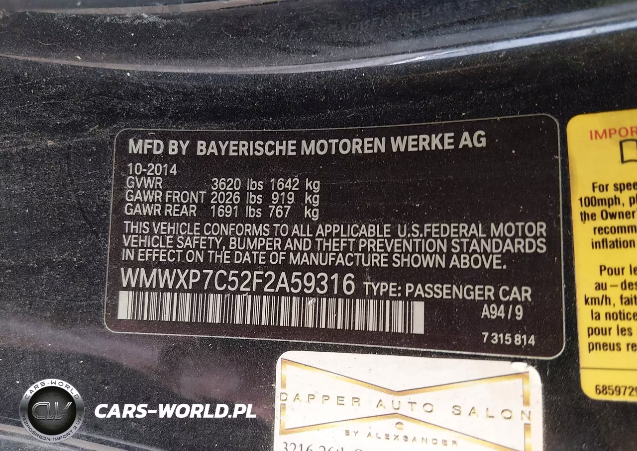 2015 Mini Hardtop Cooper S VIN:WMWXP7C52F2A59316 - 9