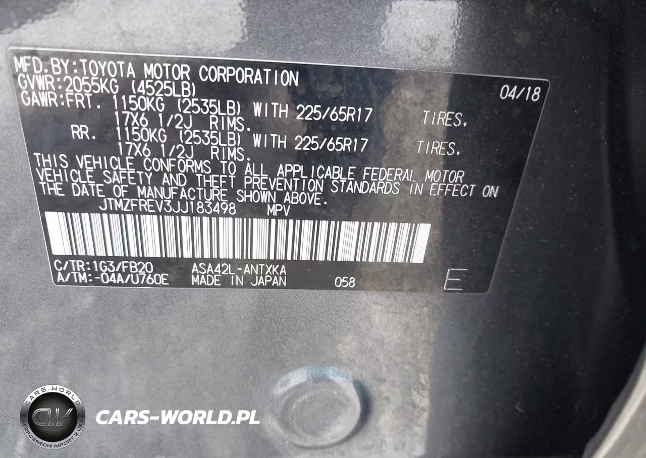 2018 Toyota Rav4 Le VIN:JTMZFREV3JJ183498 - 9