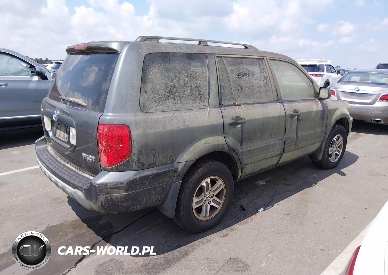 2005 Honda Pilot Ex-L VIN:5FNYF18605B016613 - 4