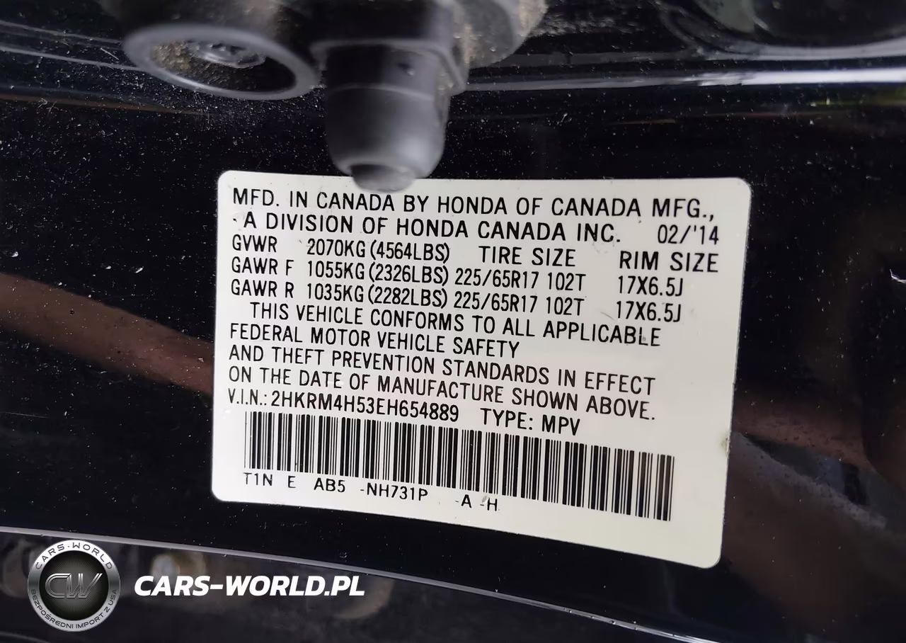 2014 Honda Cr-V Ex VIN:2HKRM4H53EH654889 - 9