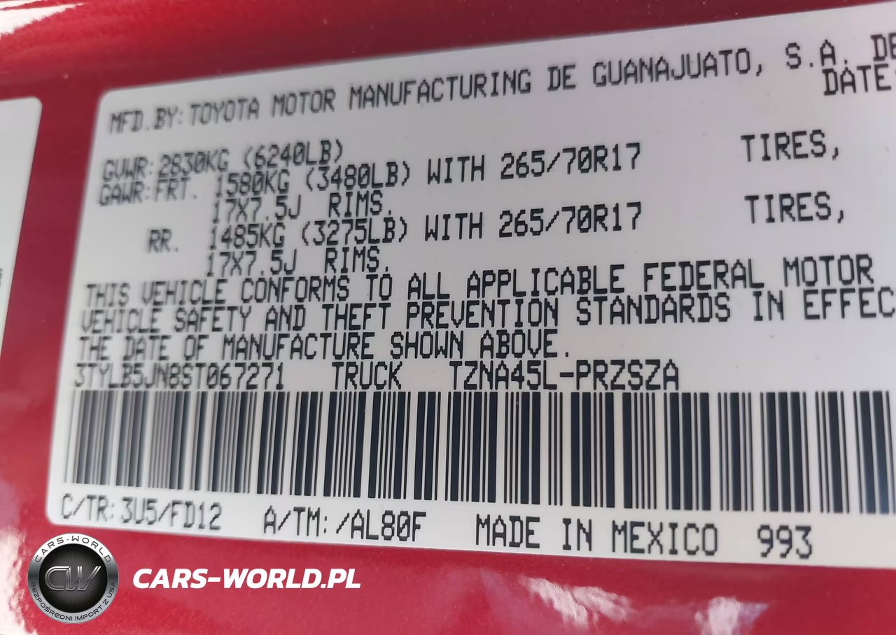 2025 Toyota Tacoma Trd Off-Road VIN:3TYLB5JN8ST067271 - 9