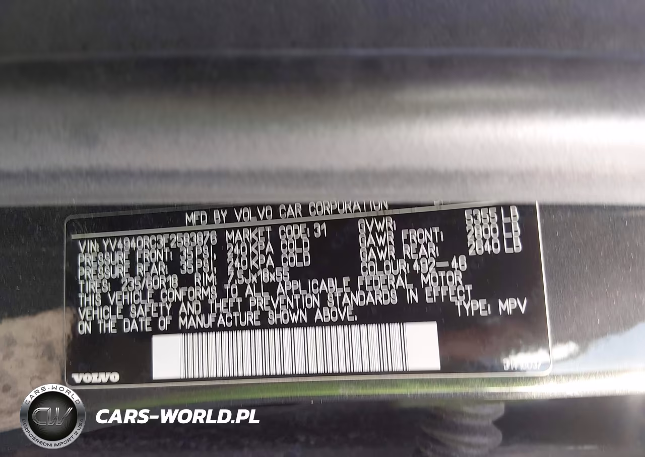 2015 Volvo Xc60 3.2 Premier Plus VIN:YV4940RC3F2583876 - 9