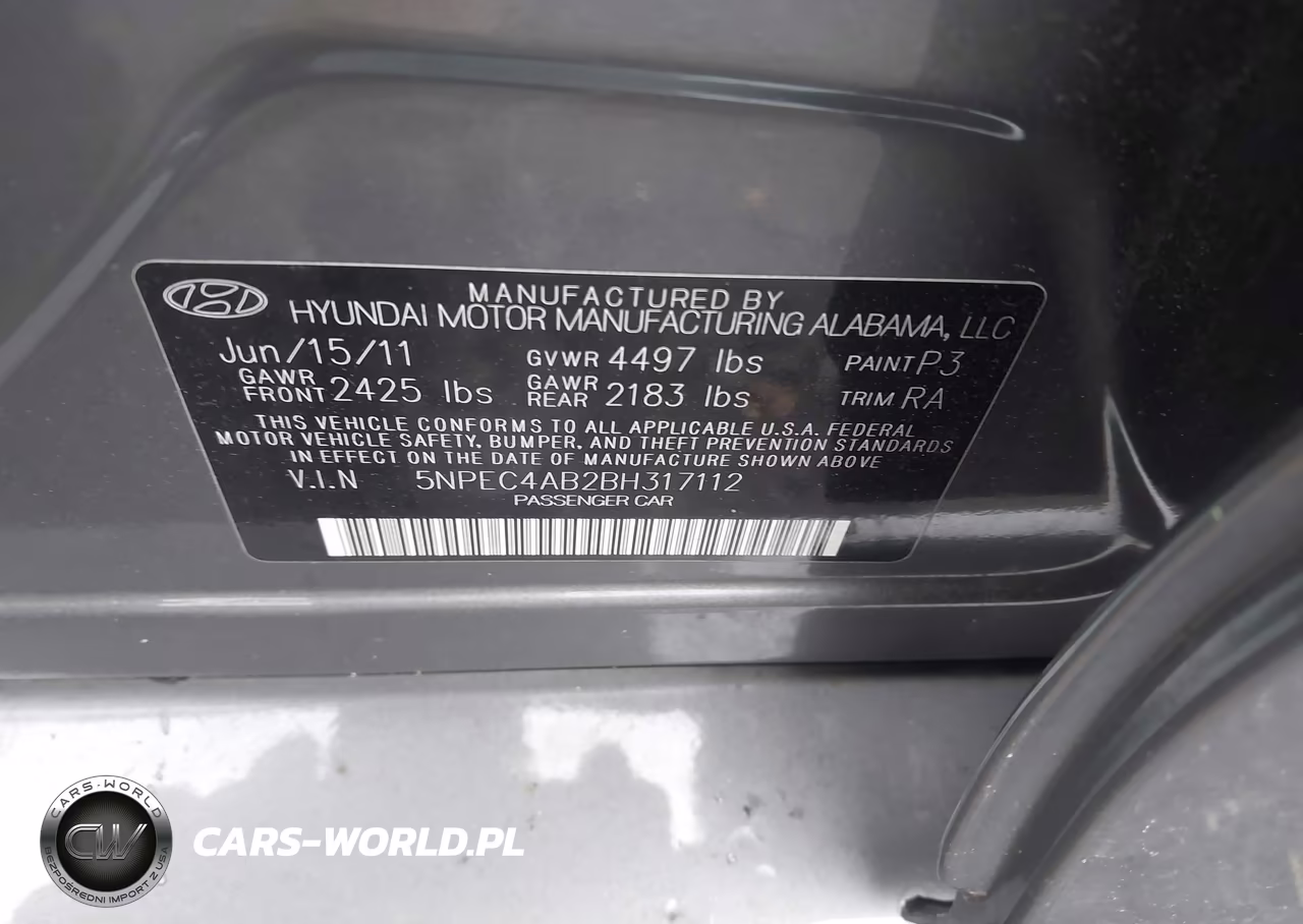 2011 Hyundai Sonata Se 2.0T VIN:5NPEC4AB2BH317112 - 9