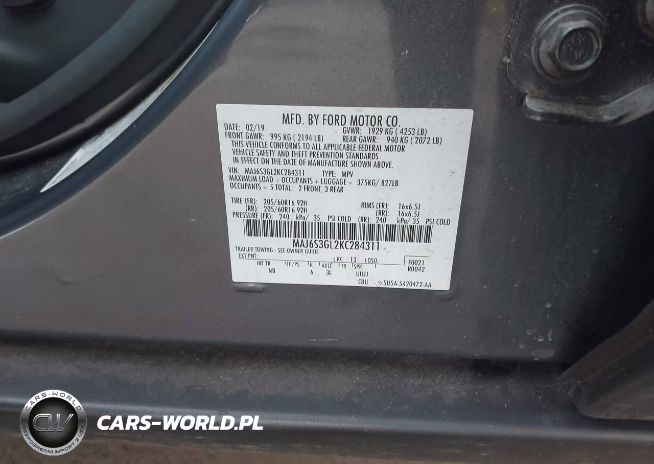 2019 Ford Ecosport Se VIN:MAJ6S3GL2KC284311 - 9