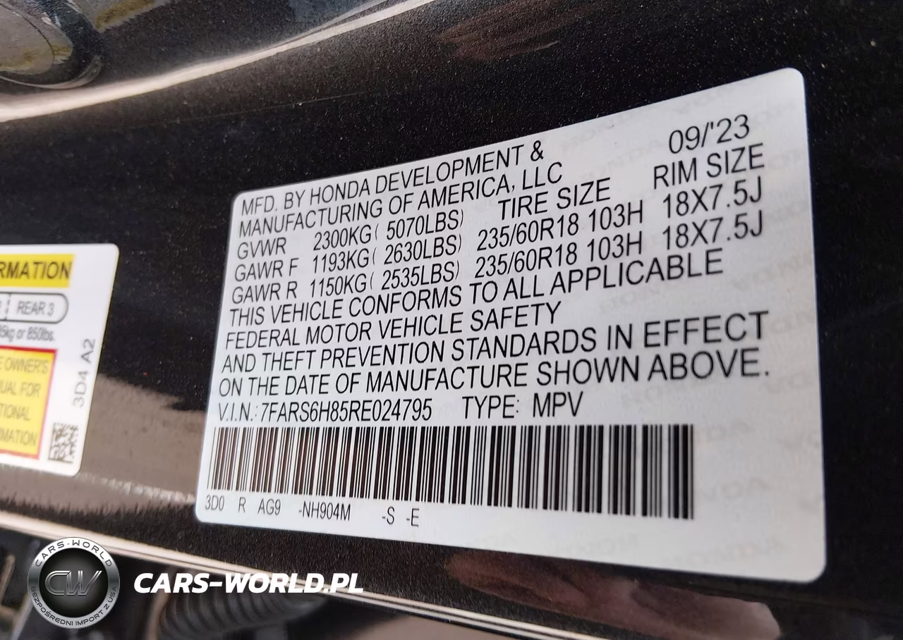 2024 Honda Cr-V Hybrid Sport-L VIN:7FARS6H85RE024795 - 9