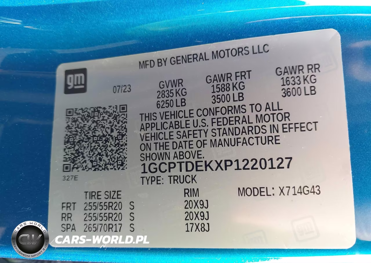 2023 Chevrolet Colorado 4Wd Short Box Z71 VIN:1GCPTDEKXP1220127 - 9
