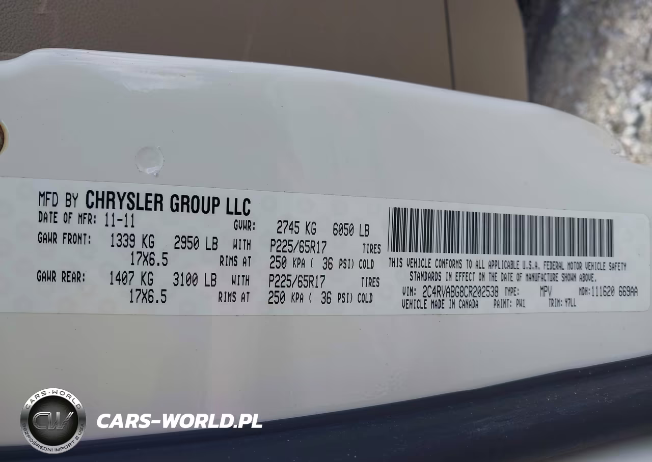 2012 Volkswagen Routan Se VIN:2C4RVABG8CR202538 - 9